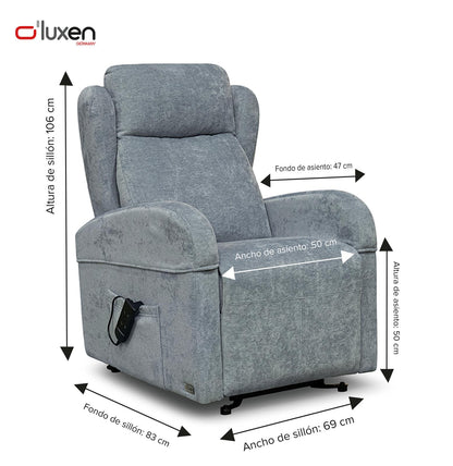 Sillón Relax Power Lift O'Luxen Gisbert