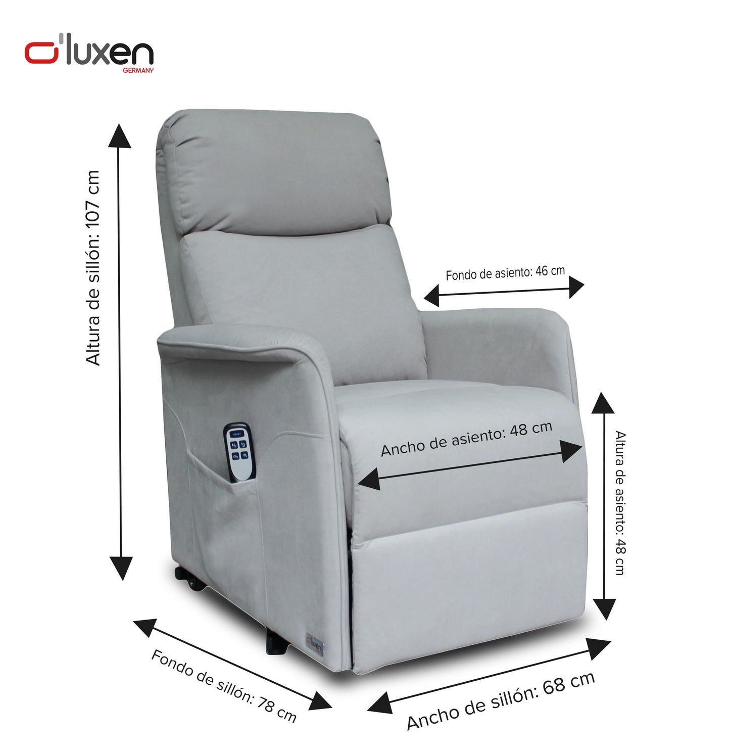 Sillón Relax Power Lift O'Luxen Miró